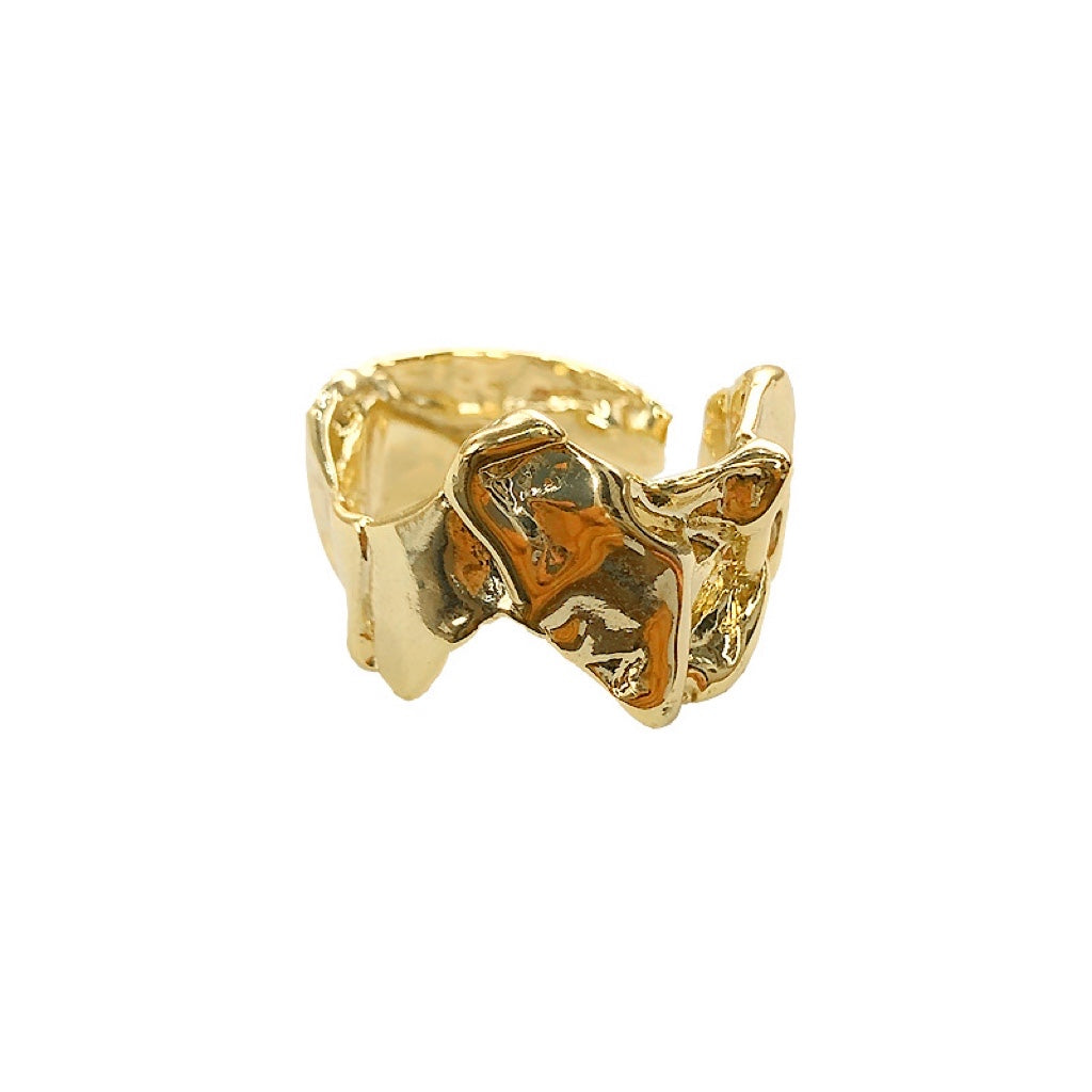 Buy Antique Adjustable Ring With Matte Gold Plating 219213 | Kanhai Jewels